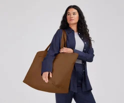 Large Featherlight Tote in Amaro Brown