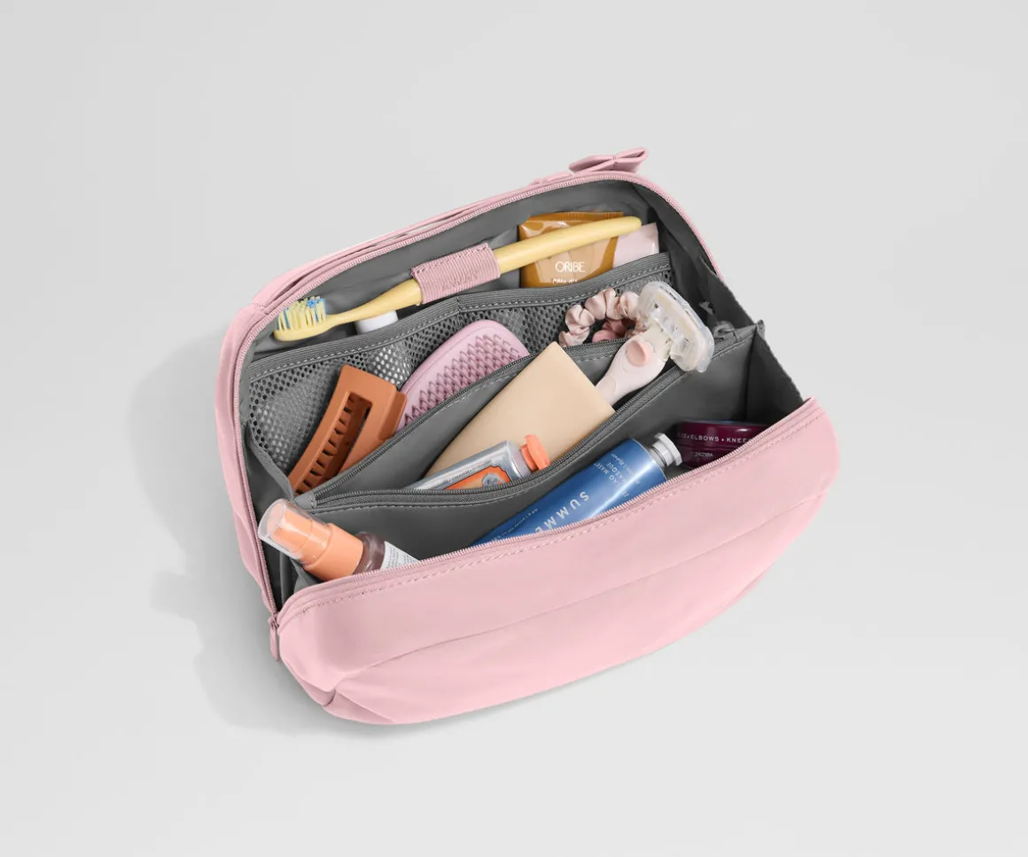 Large Toiletry Bag in Blush Pink