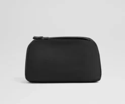 Large Toiletry Bag in Jet Black