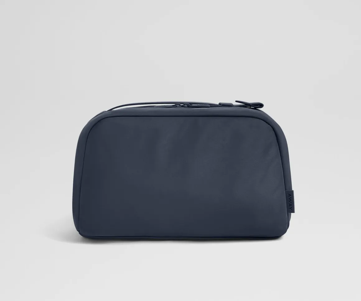 Large Toiletry Bag in Navy Blue