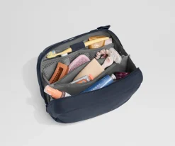 Large Toiletry Bag in Navy Blue