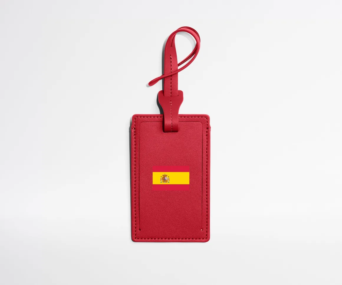 Match Day Luggage Tag in Spain (Flag)