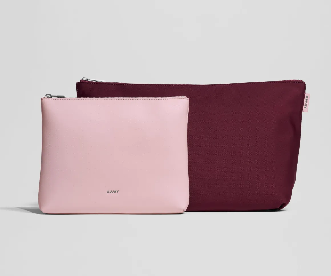 Pouch Duo in Glacial Pink