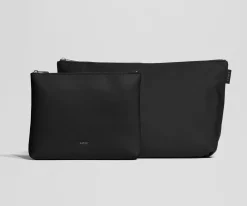 Pouch Duo in Jet Black