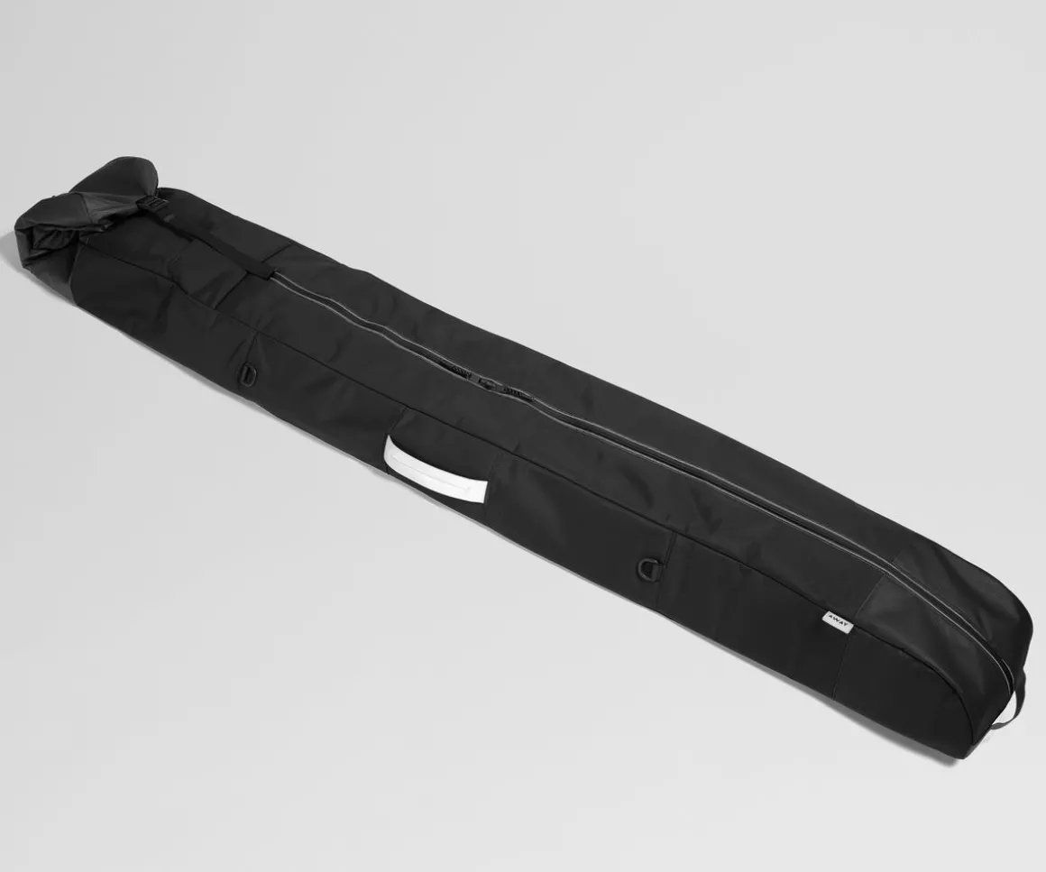 Roll-Top Ski Bag in Jet Black