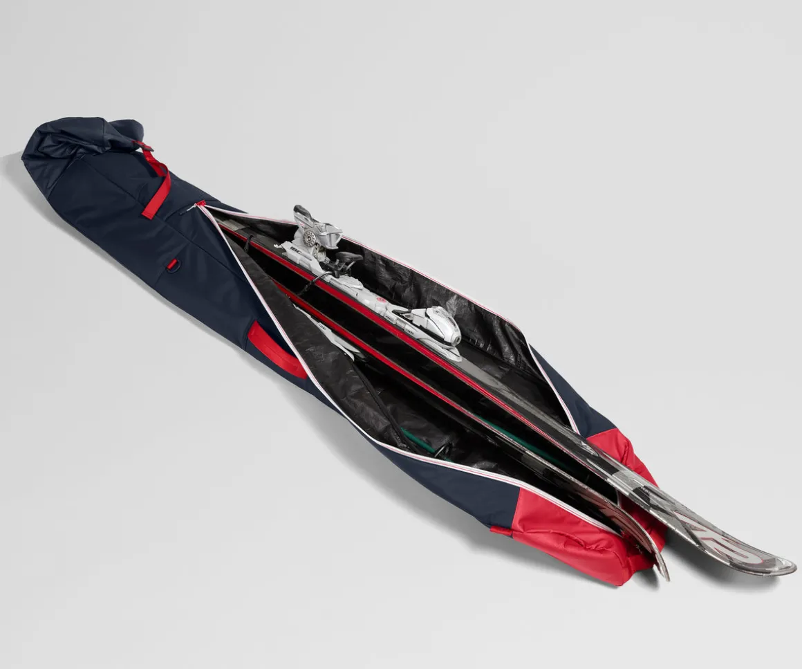 Roll-Top Ski Bag in Navy Blue
