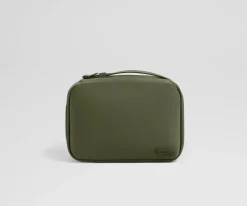 Small Toiletry Bag in Olive Green