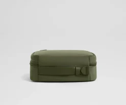 Small Toiletry Bag in Olive Green