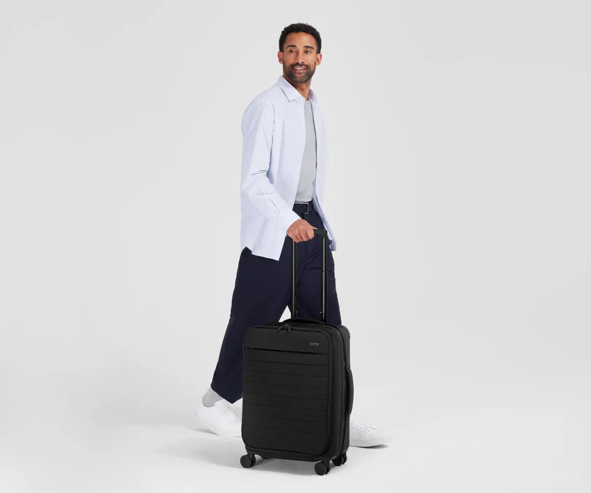Softside Bigger Carry-On in Jet Black