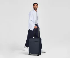 Softside Bigger Carry-On in Navy Blue