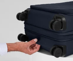 Softside Bigger Carry-On in Navy Blue