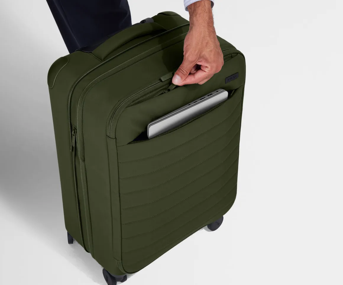 Softside Bigger Carry-On in Olive Green