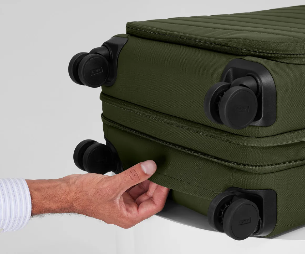 Softside Bigger Carry-On in Olive Green