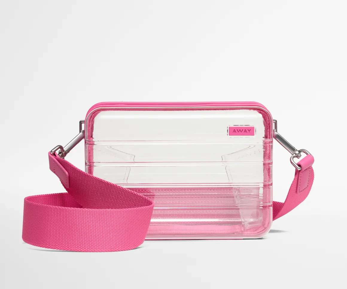 Stadium Bag in Clear/Island Pink