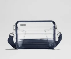 Stadium Bag in Clear/Navy Blue