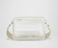 Stadium Bag in Clear/Salt White