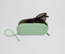 Sunglasses Pouch in Sea Green