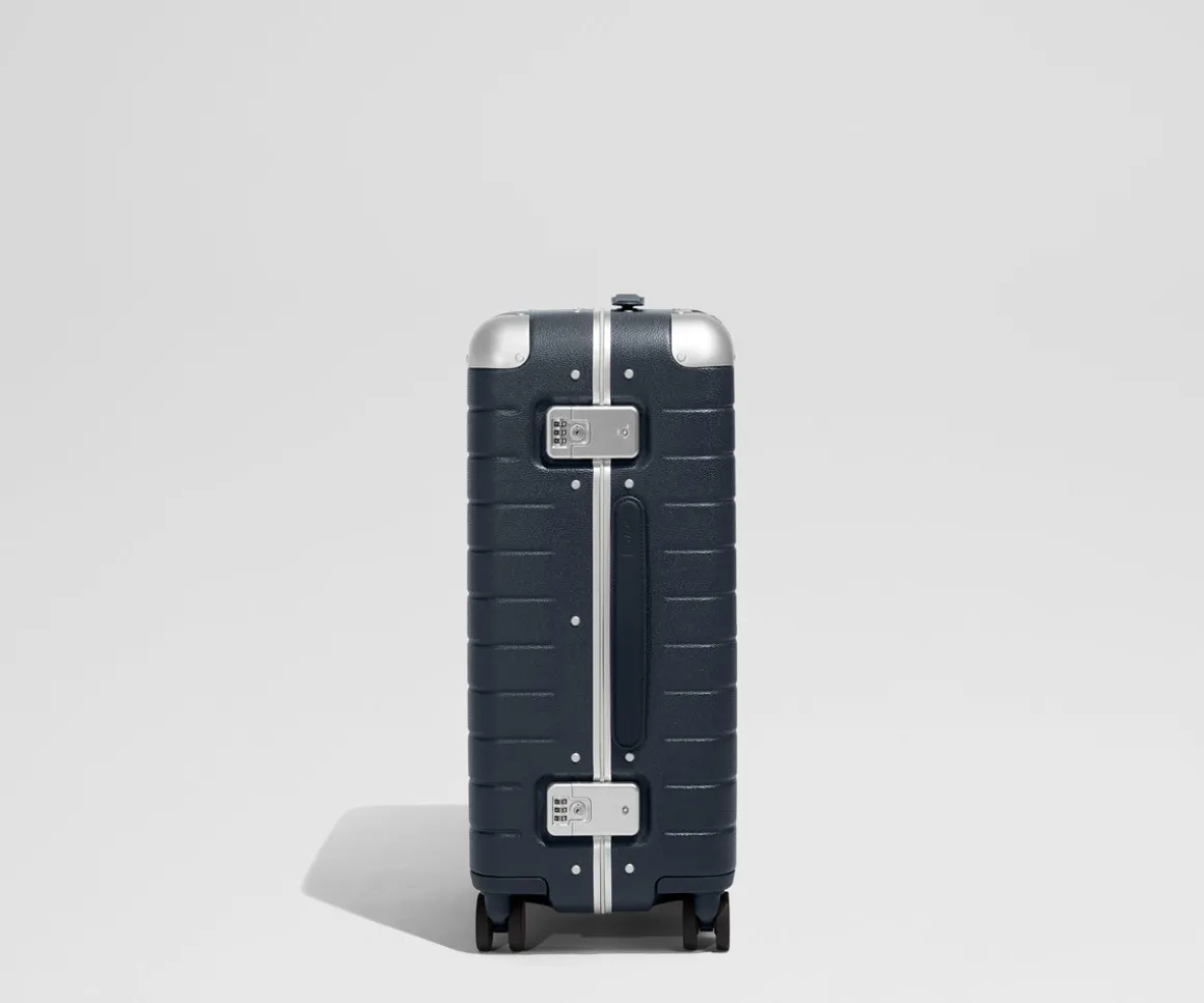 The Aluminum Edge Bigger Carry-On in Navy Blue
