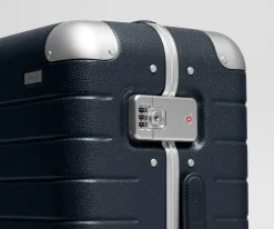 The Aluminum Edge Bigger Carry-On in Navy Blue