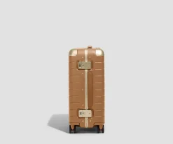 The Aluminum Edge Carry-On in Cognac Brown