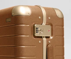 The Aluminum Edge Carry-On in Cognac Brown