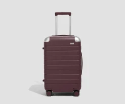 The Aluminum Edge Carry-On in Oxblood Red