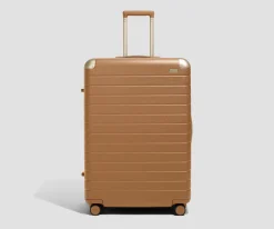 The Aluminum Edge Large in Cognac Brown