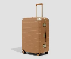 The Aluminum Edge Medium in Cognac Brown