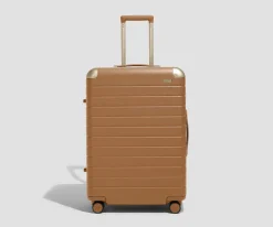 The Aluminum Edge Medium in Cognac Brown
