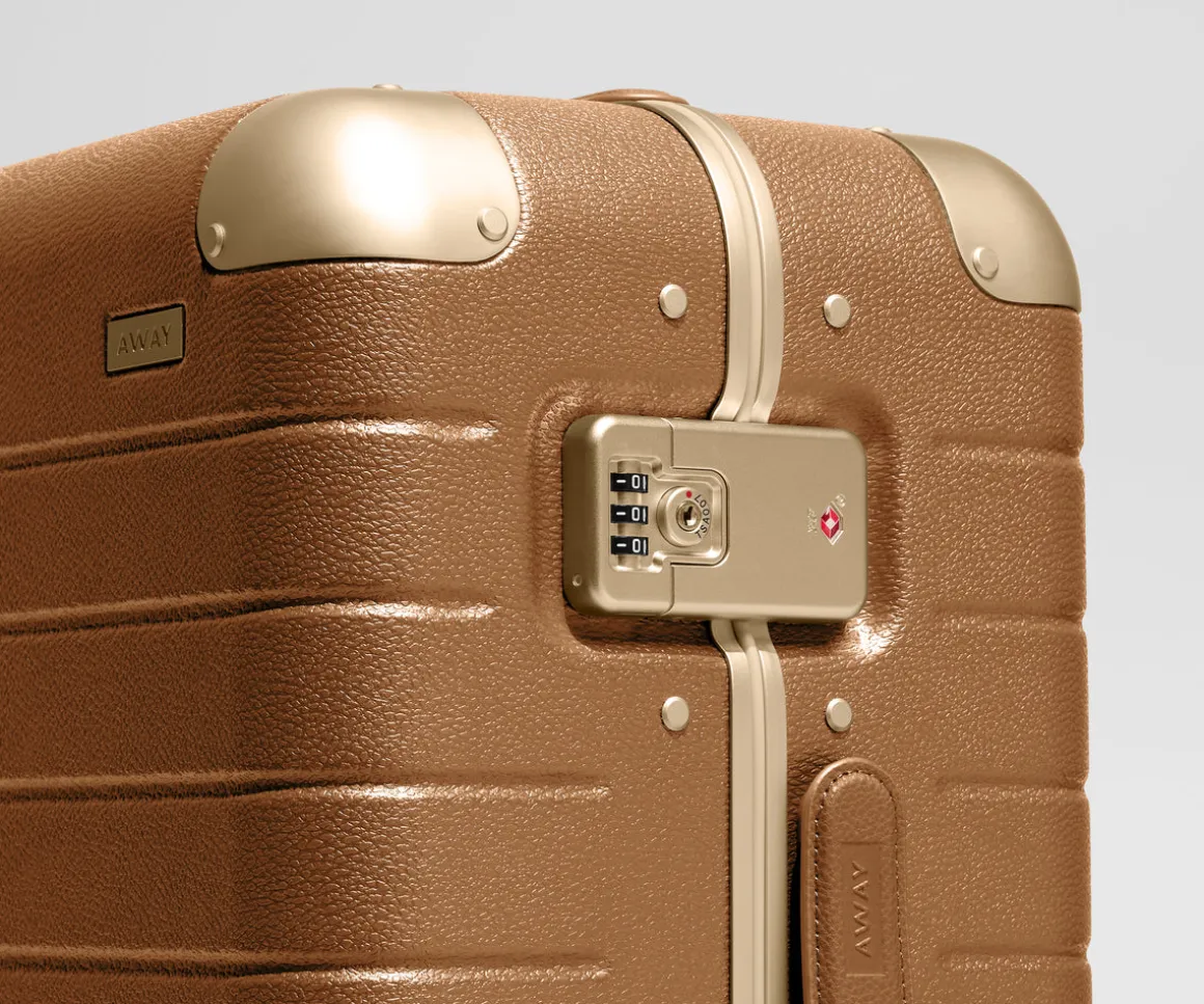 The Aluminum Edge Medium in Cognac Brown