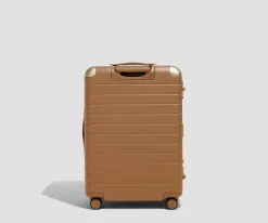 The Aluminum Edge Medium in Cognac Brown