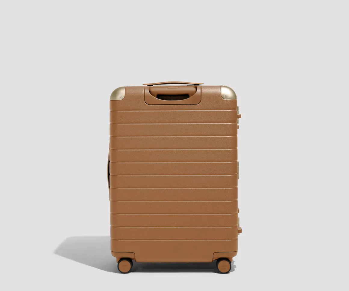 The Aluminum Edge Medium in Cognac Brown