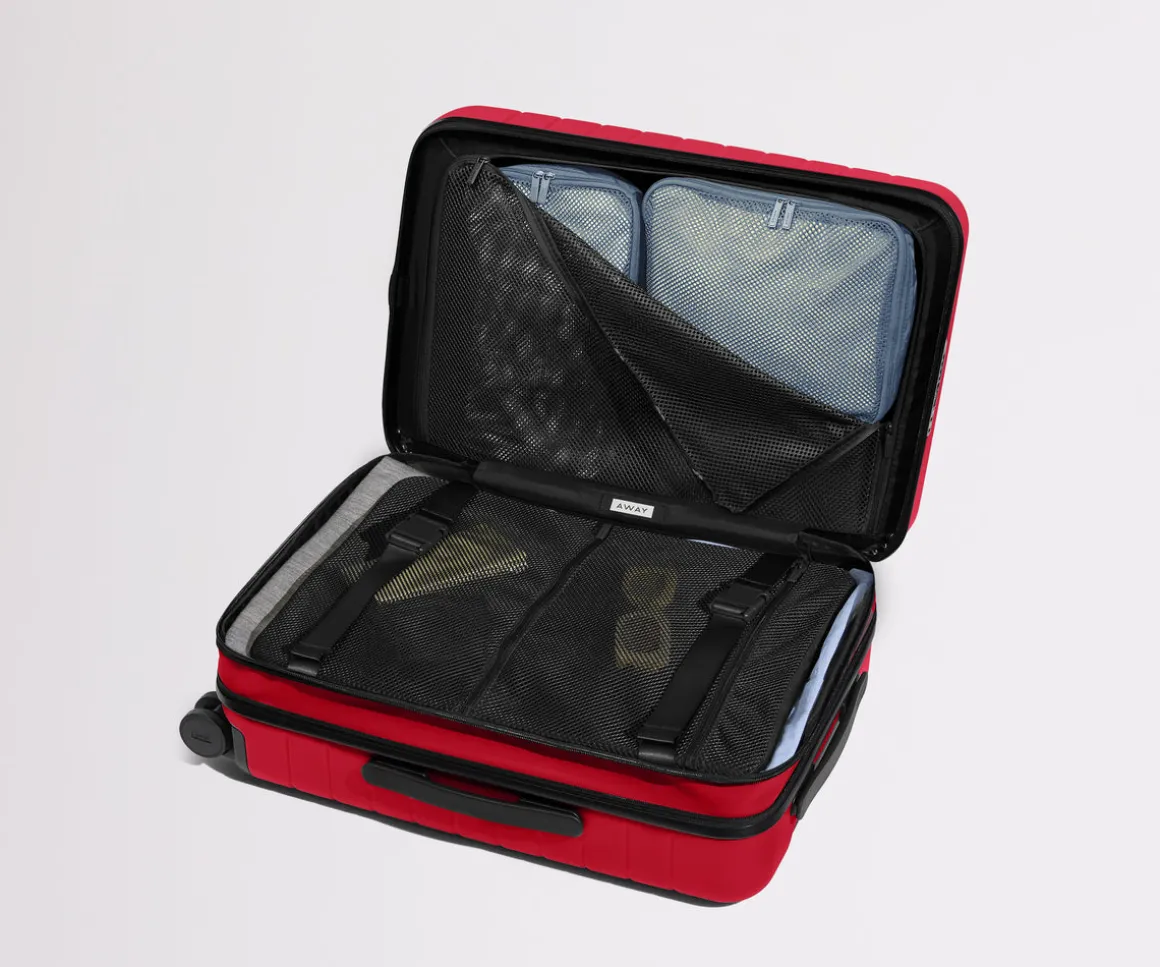The Bigger Carry-On Flex in Cherry Red