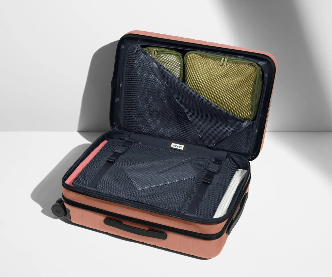 The Bigger Carry-On Flex in Clay Pink