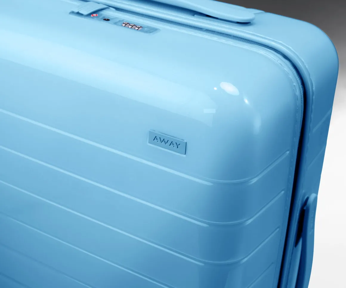 The Bigger Carry-On in Glazed Opal Blue
