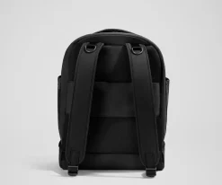 The Double Diaper Backpack in Jet Black