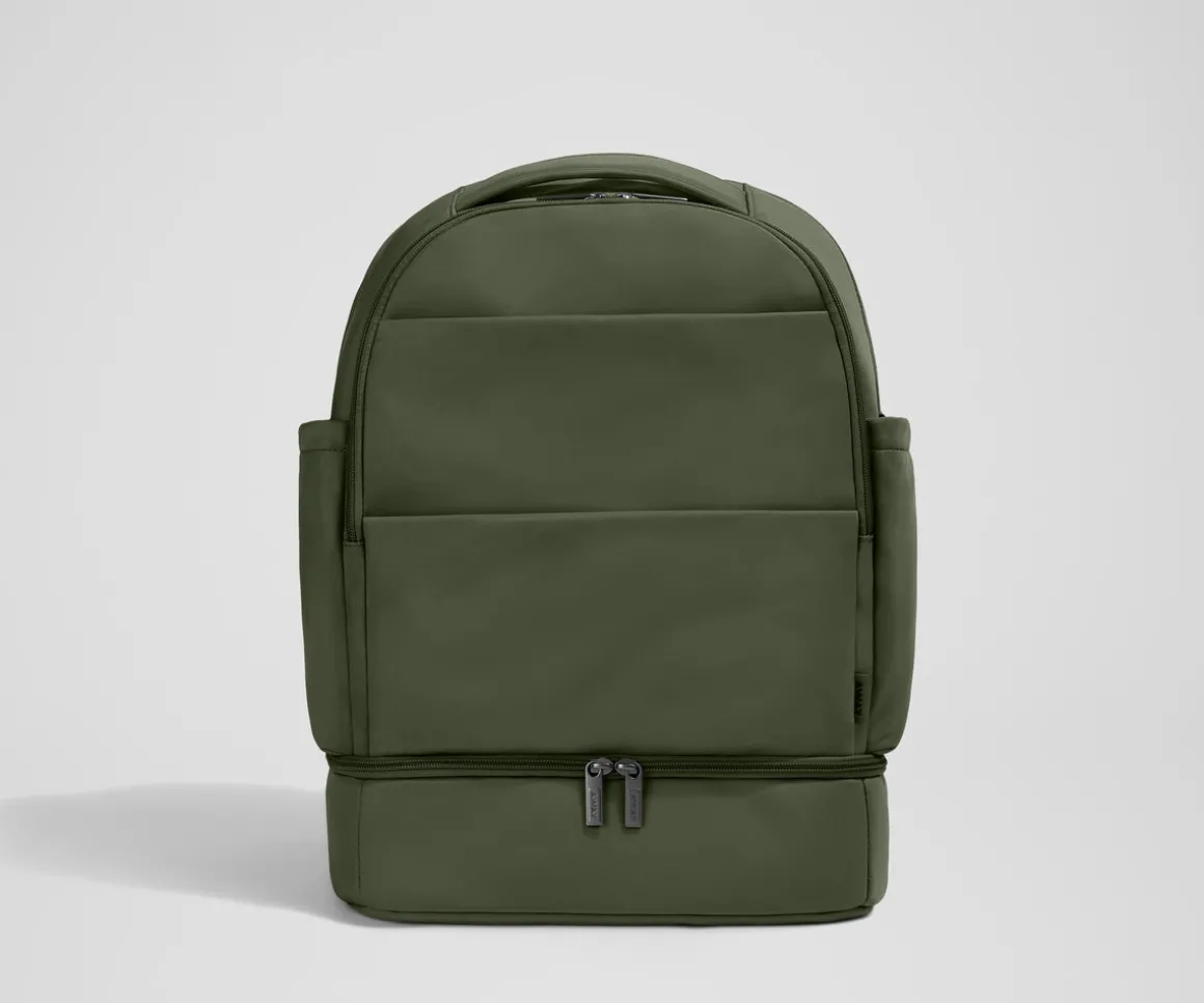 The Double Diaper Backpack in Olive Green