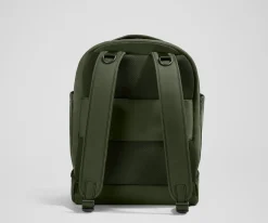The Double Diaper Backpack in Olive Green