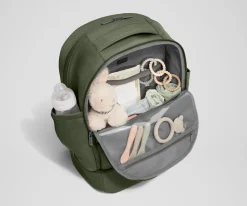 The Double Diaper Backpack in Olive Green