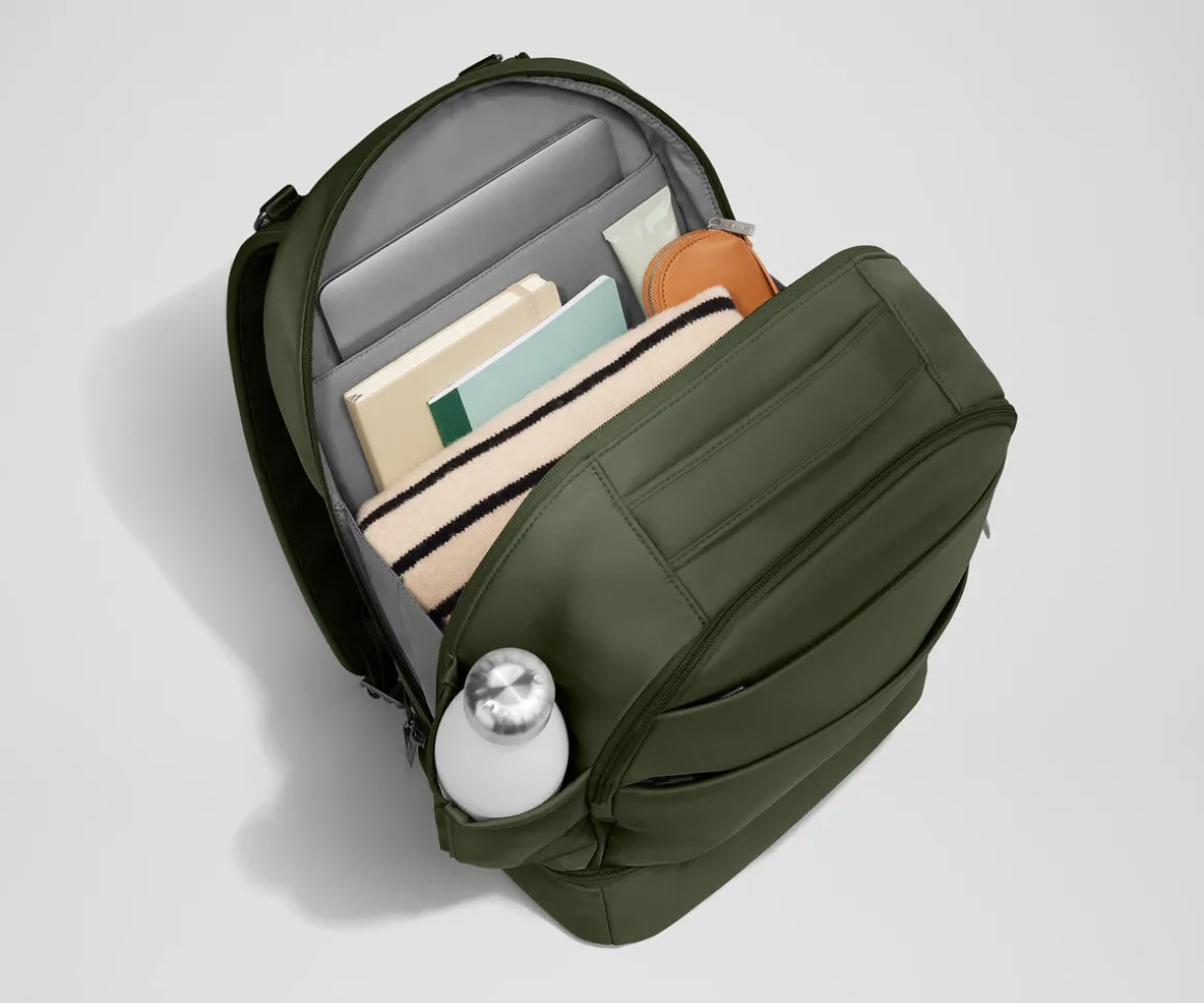 The Double Diaper Backpack in Olive Green