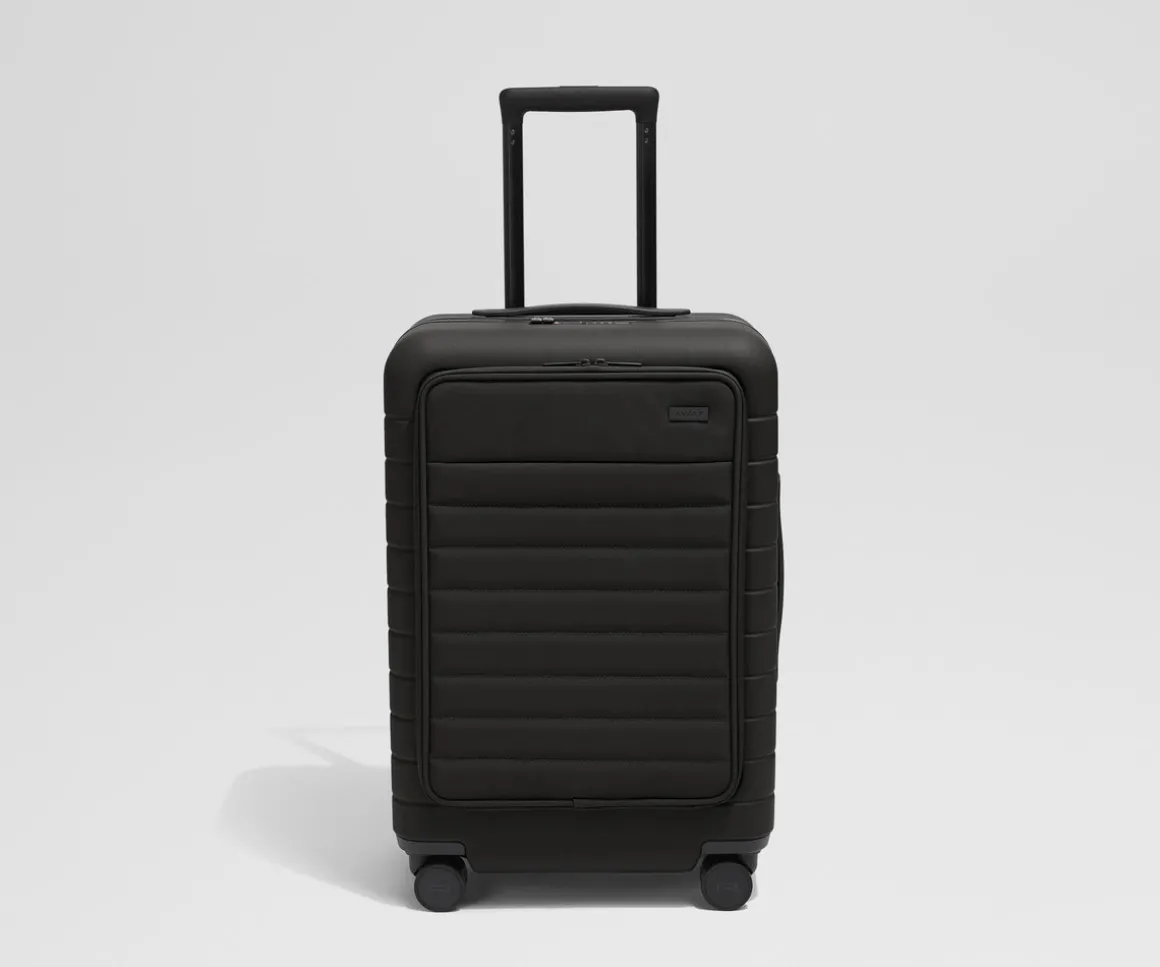 The Executive Bigger Carry-On in Jet Black