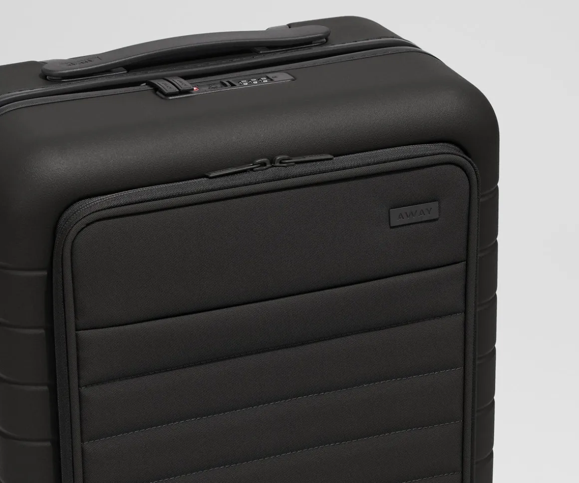 The Executive Bigger Carry-On in Jet Black