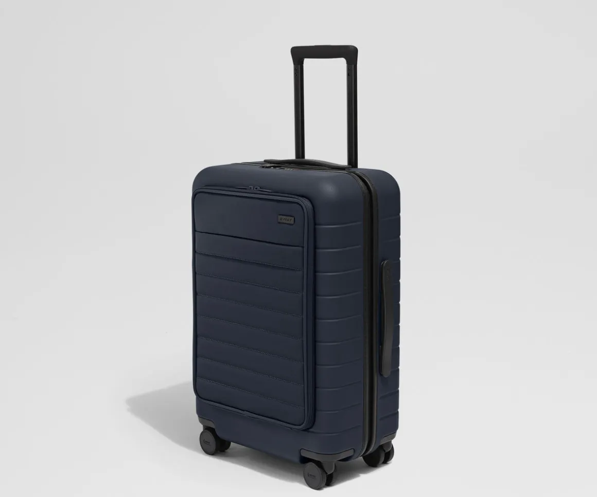 The Executive Bigger Carry-On in Navy Blue