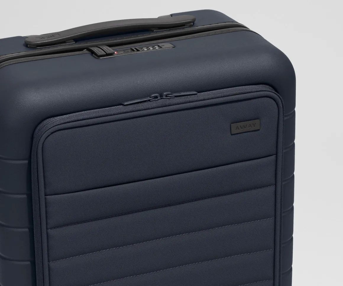 The Executive Bigger Carry-On in Navy Blue