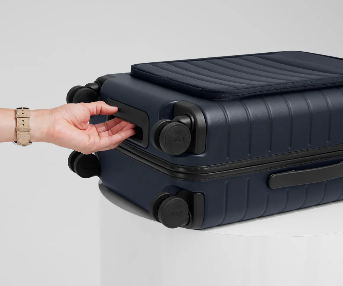 The Executive Bigger Carry-On in Navy Blue
