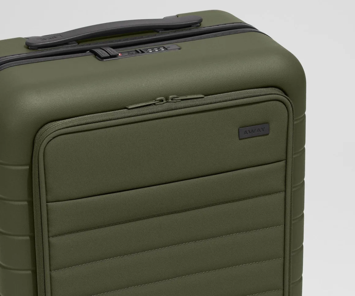 The Executive Bigger Carry-On in Olive Green