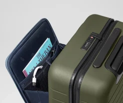 The Executive Bigger Carry-On in Olive Green