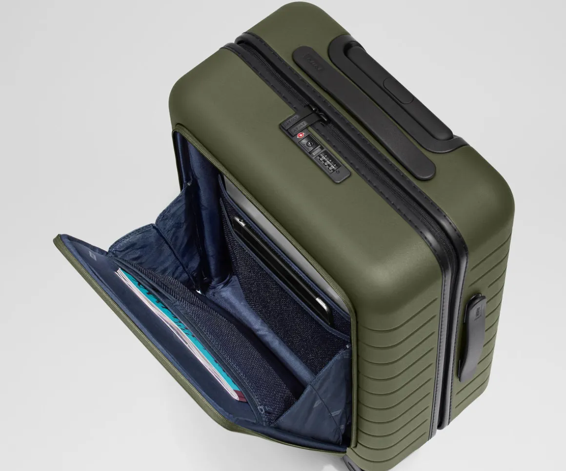 The Executive Bigger Carry-On in Olive Green
