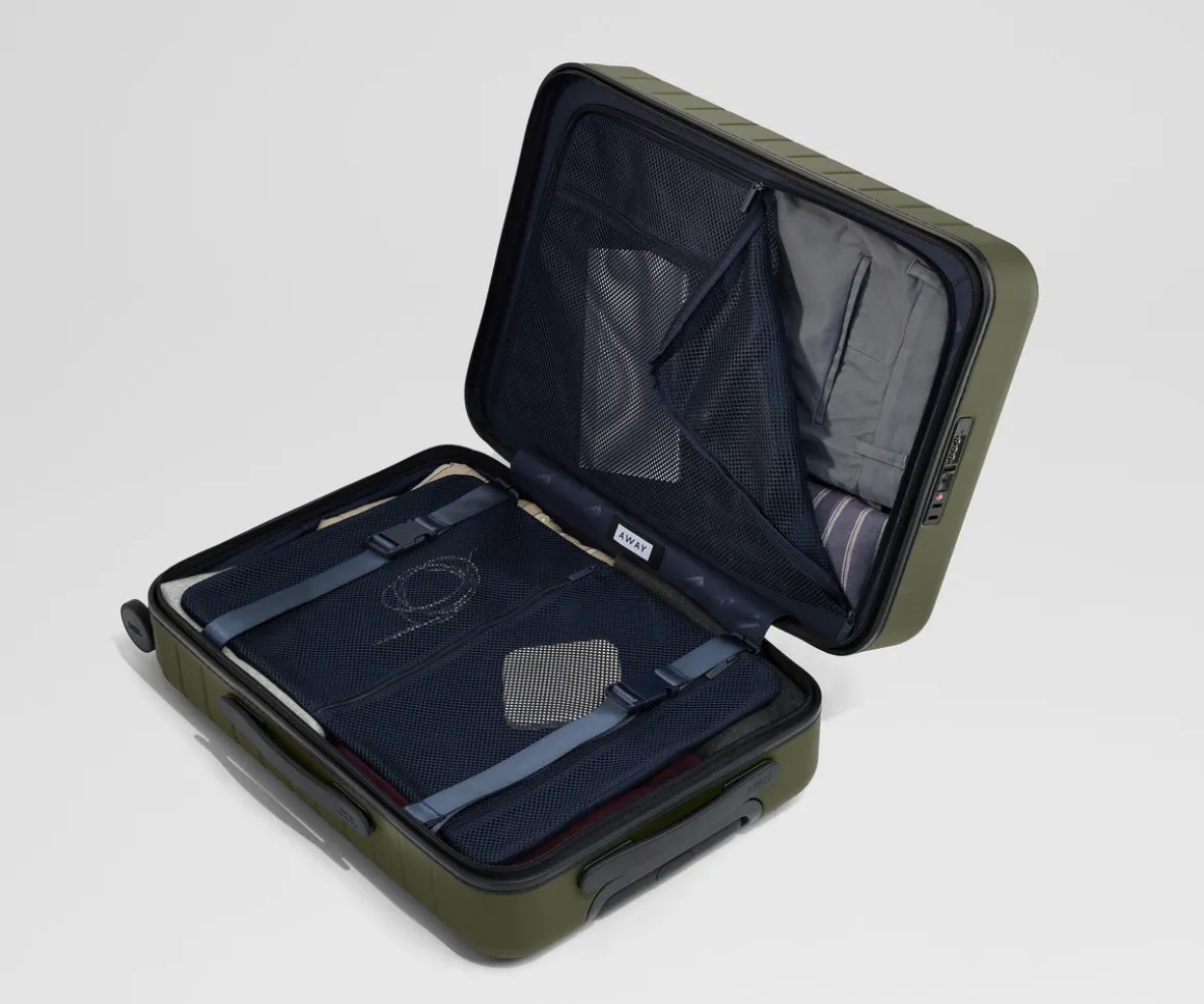 The Executive Bigger Carry-On in Olive Green