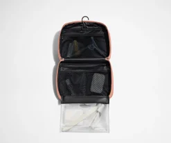 The Hanging Toiletry Bag in Clay Pink